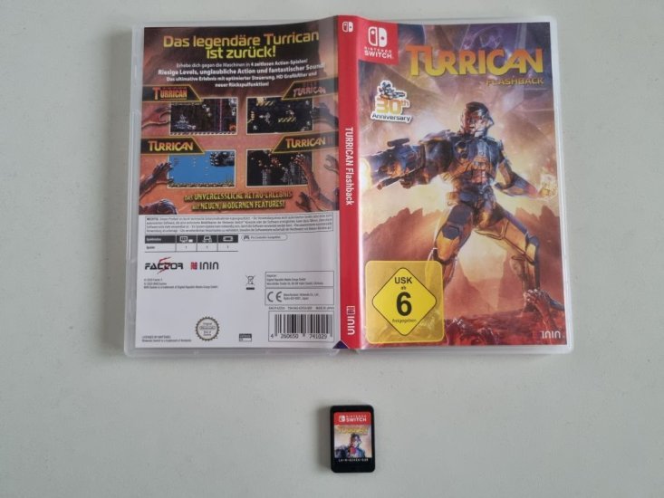 (Bild für) Switch Turrican Flashback GER - zum Schließen ins Bild klicken