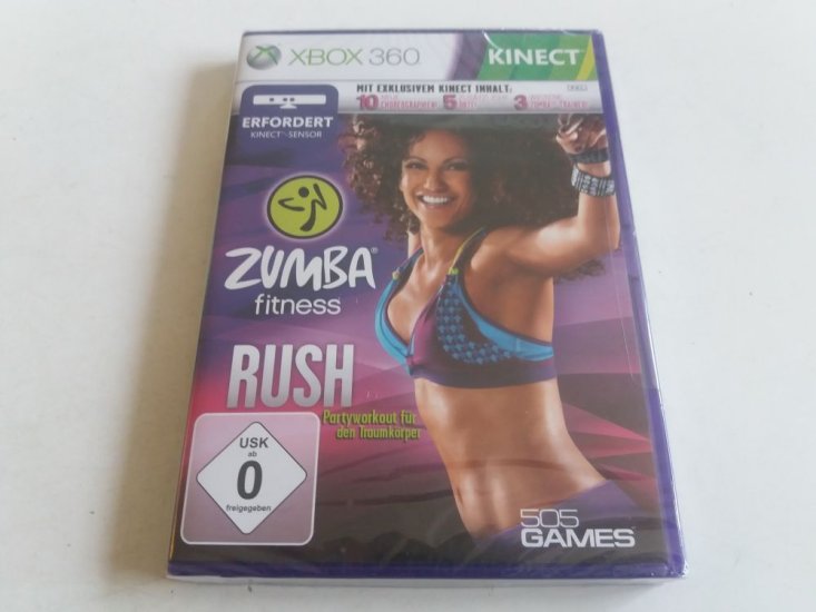 (Bild für) Xbox 360 Zumba Fitness Rush - zum Schließen ins Bild klicken