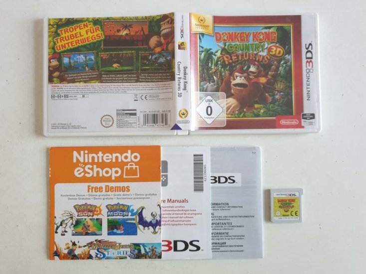 (Bild für) 3DS Donkey Kong Country Returns 3D GER - zum Schließen ins Bild klicken