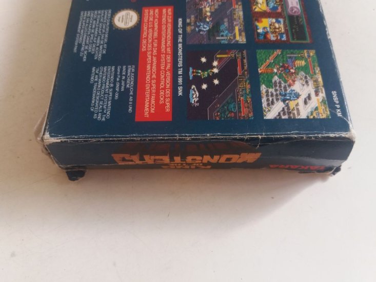 (Bild für) SNES King of the Monsters NOE - zum Schließen ins Bild klicken