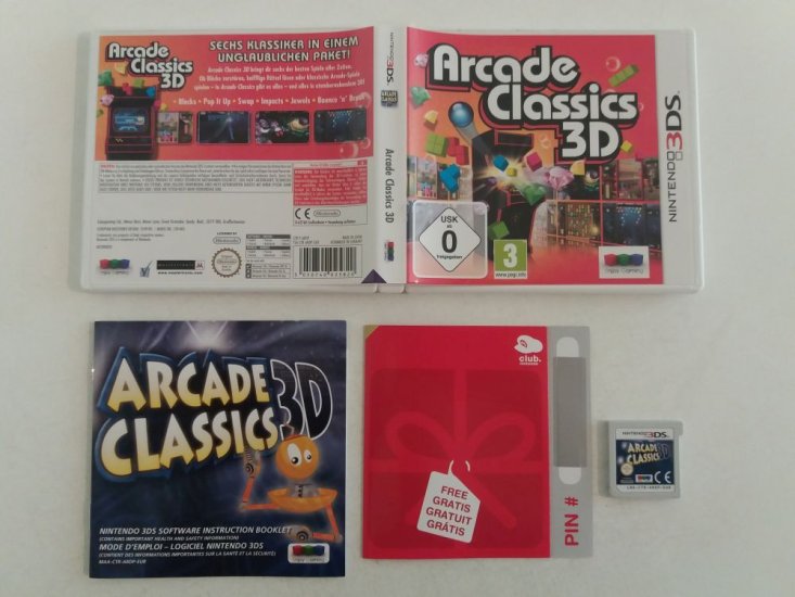 (Bild für) 3DS Arcade Classics 3D GER - zum Schließen ins Bild klicken