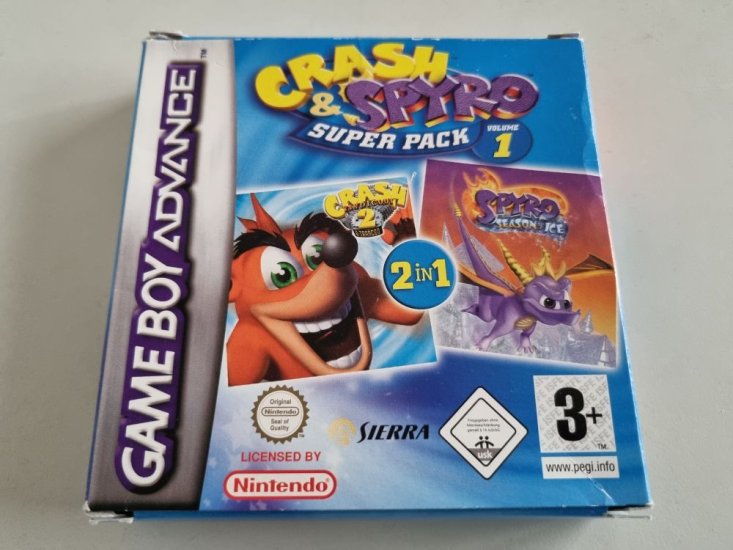 (Bild für) GBA Crash & Spyro - Super Pack - Volume 1 EUR - zum Schließen ins Bild klicken