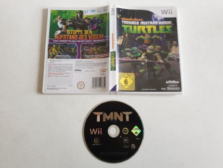 (Bild für) Wii Teenage Mutant Ninja Turtles GER - zum Schließen ins Bild klicken