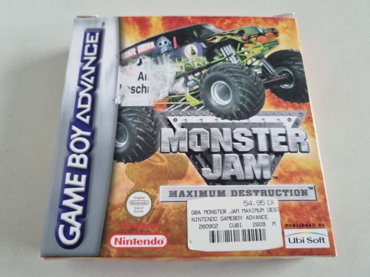 (Bild für) GBA Monster Jam - Maximum Destruction EUR - zum Schließen ins Bild klicken