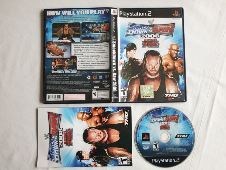 (Bild für) PS2 WWE Smackdown vs Raw 2008 - zum Schließen ins Bild klicken