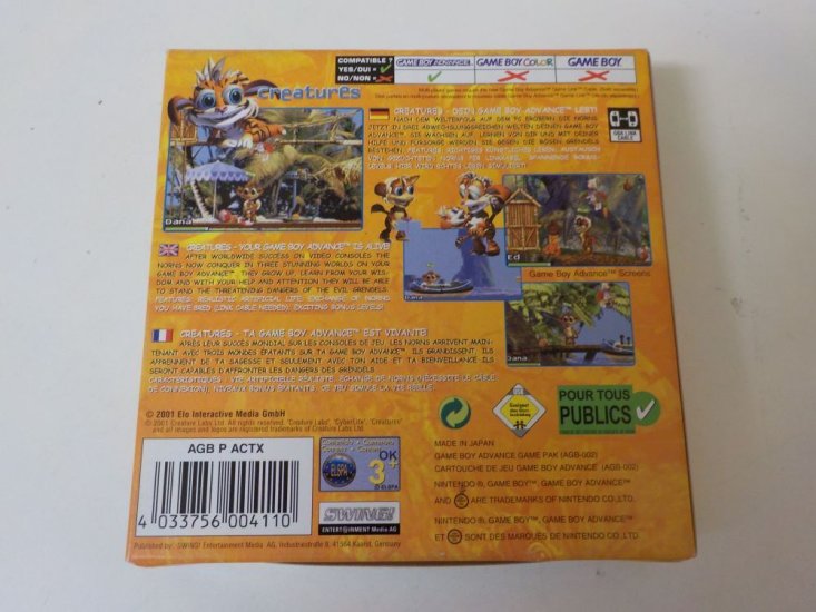 (Bild für) GBA Creatures EUR
