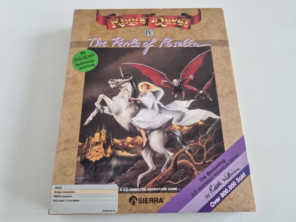 (Bild für) Amiga King's Quest IV - The Perils of Rosella - zum Schließen ins Bild klicken