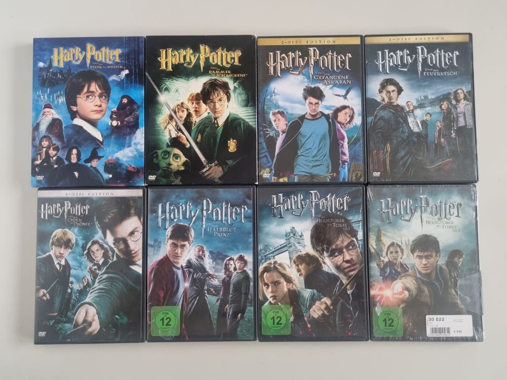 (Bild für) DVD Harry Potter 1 - 8 - Komplette Filmreihe - zum Schließen ins Bild klicken