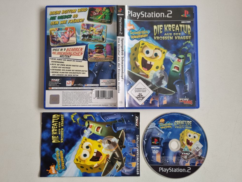 PS2 Spongebob Schwammkopf: Die Kreatur aus der krossen Krabbe - zum Schließen ins Bild klicken