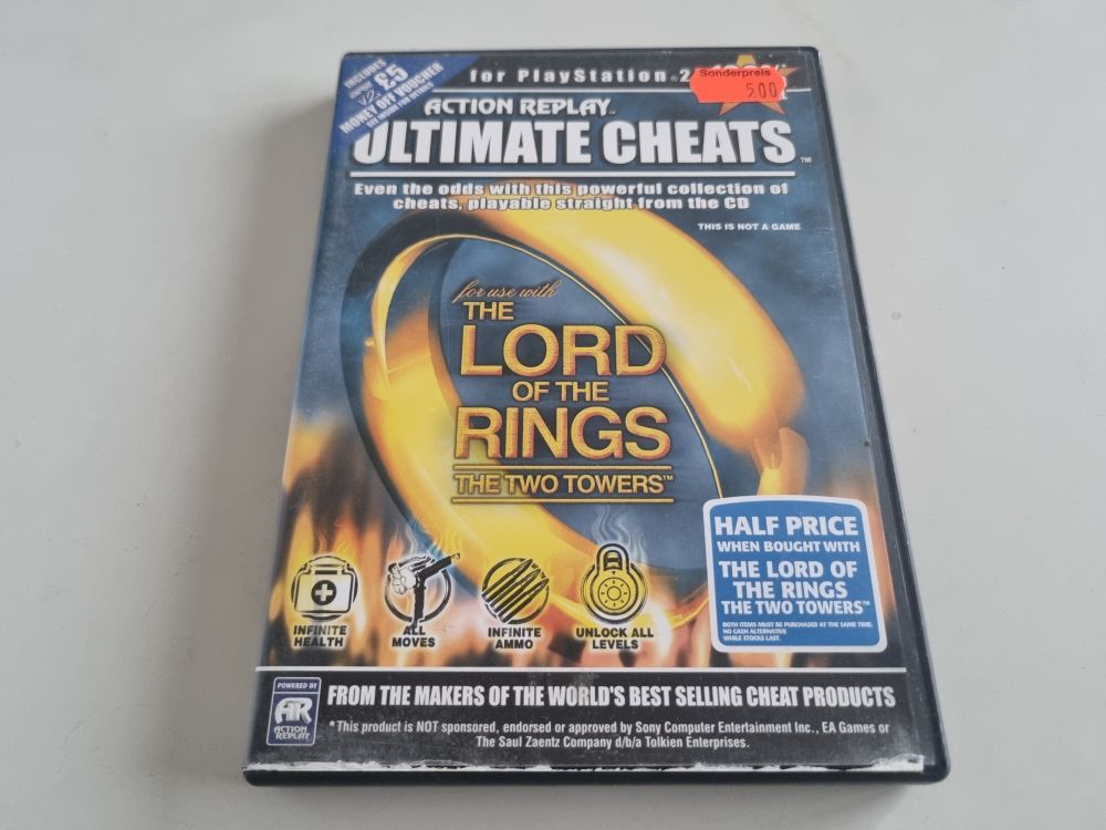 (Bild für) PS2 Action Replay Ultimate Cheats - The Lord of the Rings - The Two Towers - zum Schließen ins Bild klicken
