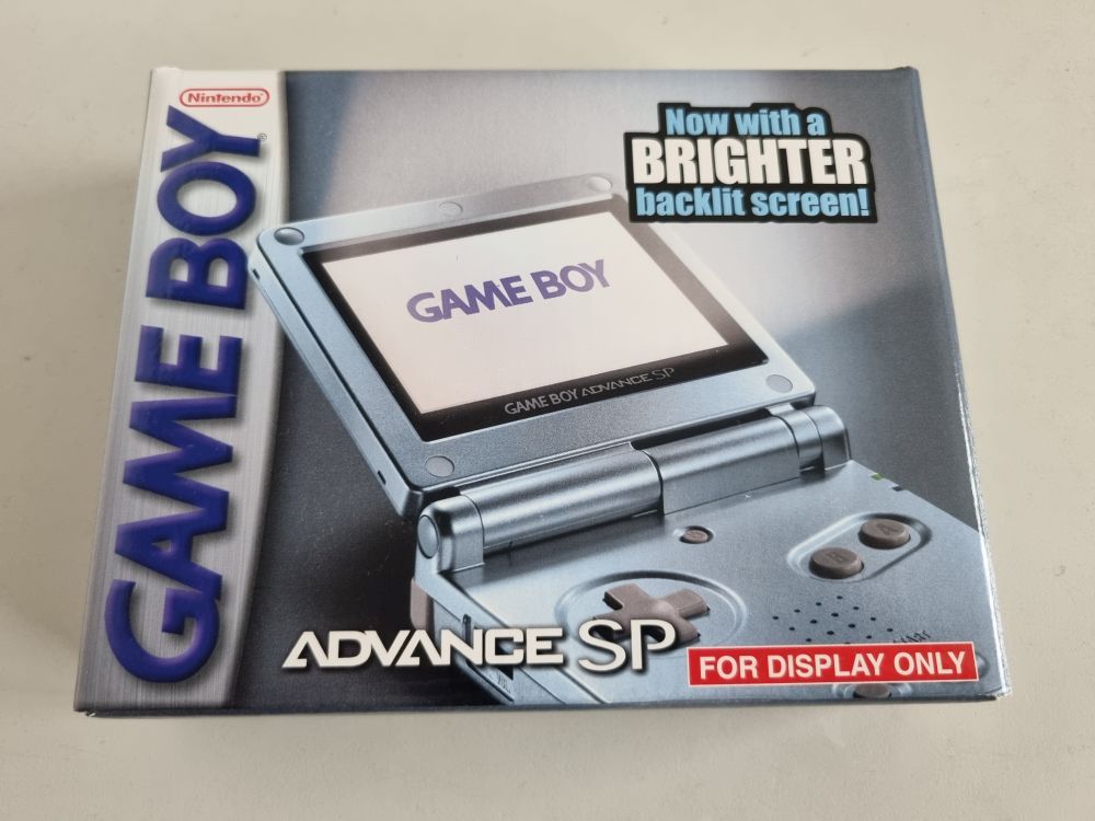 Display Box - Game Boy Advance SP Pearl Blue - zum Schließen ins Bild klicken