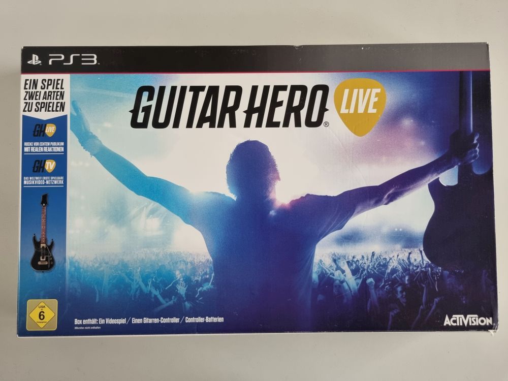 PS3 Guitar Hero Live - Guitar Bundle - zum Schließen ins Bild klicken