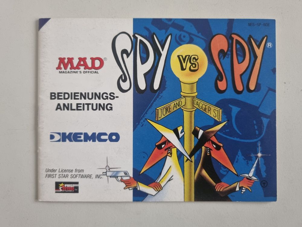 NES Spy vs Spy NOE Manual - zum Schließen ins Bild klicken