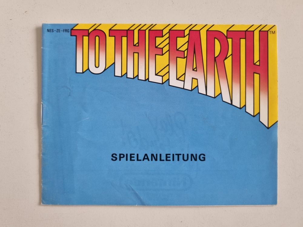 NES To the Earth FRG Manual - zum Schließen ins Bild klicken