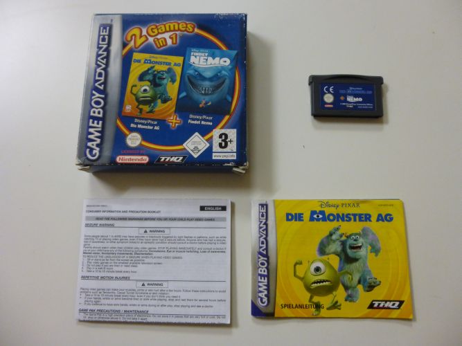 GBA 2 Games in 1 Monster AG + Findet Nemo NOE - zum Schließen ins Bild klicken