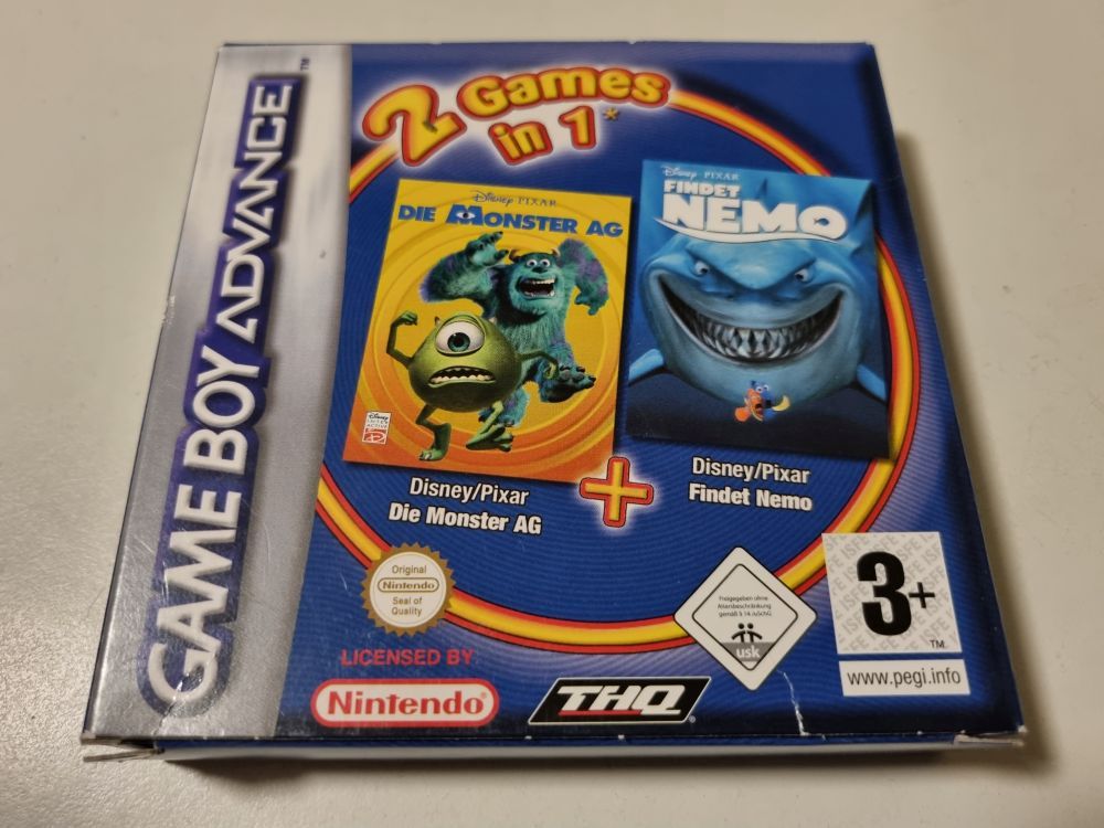 (Bild für) GBA 2 Games in 1 - Die Monster AG + Findet Nemo NOE - zum Schließen ins Bild klicken