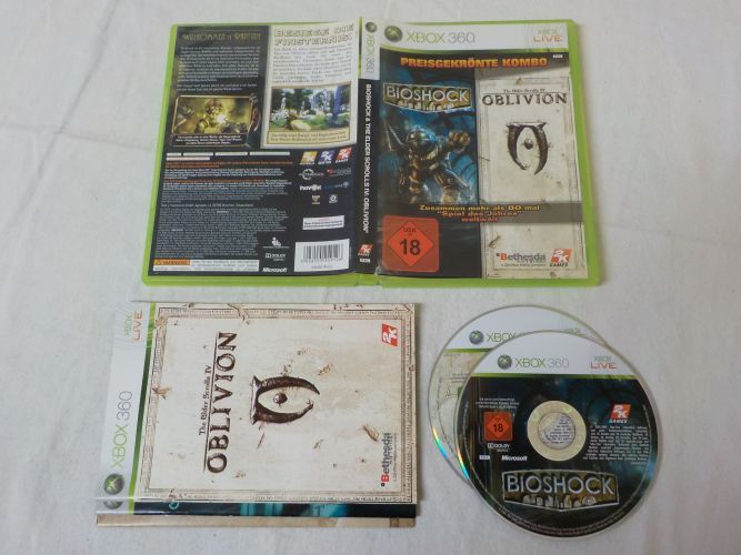 (Bild für) Xbox 360 Bioshock + Oblivion - zum Schließen ins Bild klicken