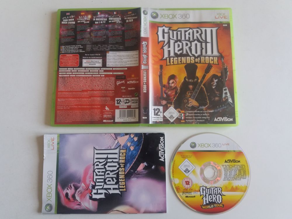 Xbox 360 Guitar Hero III - Legends of Rock - zum Schließen ins Bild klicken