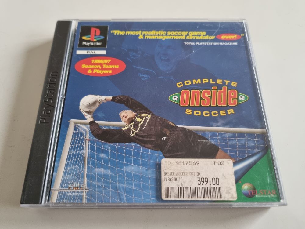 (Bild für) PS1 Complete Onside Soccer - zum Schließen ins Bild klicken