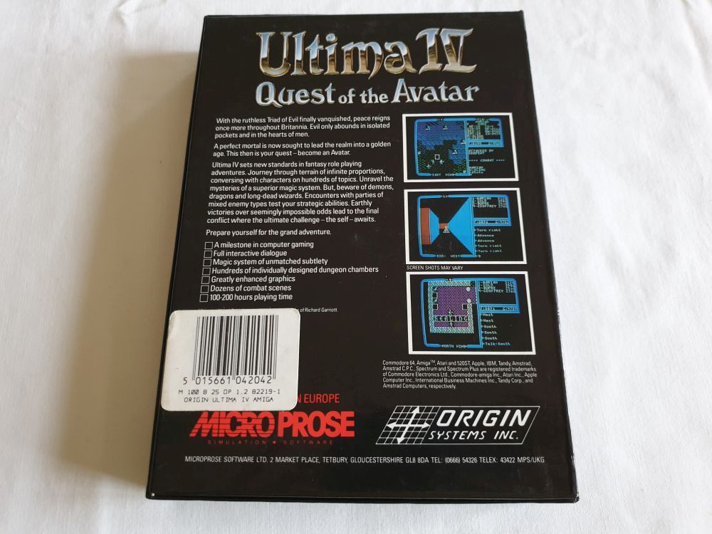 Ultima IV: Quest of high quality the Avatar for Amiga