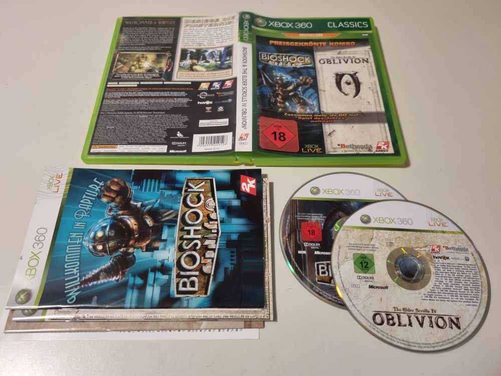 Xbox 360 Bioshock & The Elder Scrolls IV: Oblivion - zum Schließen ins Bild klicken