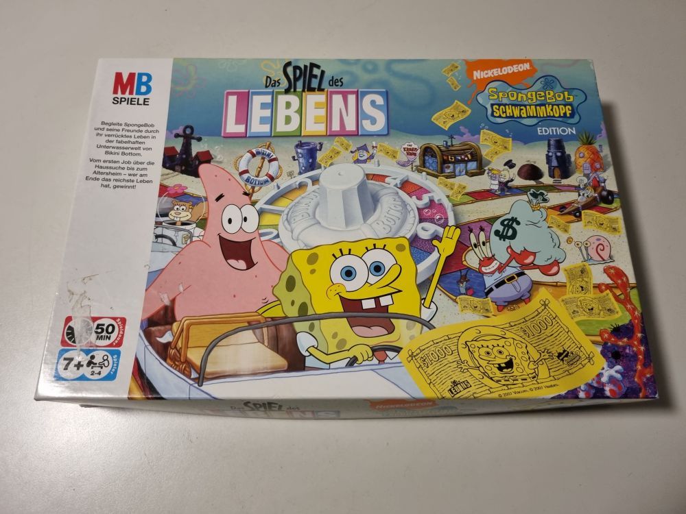 Das Spiel des Lebens - Spongebob Schwammkopf Edition - zum Schließen ins Bild klicken