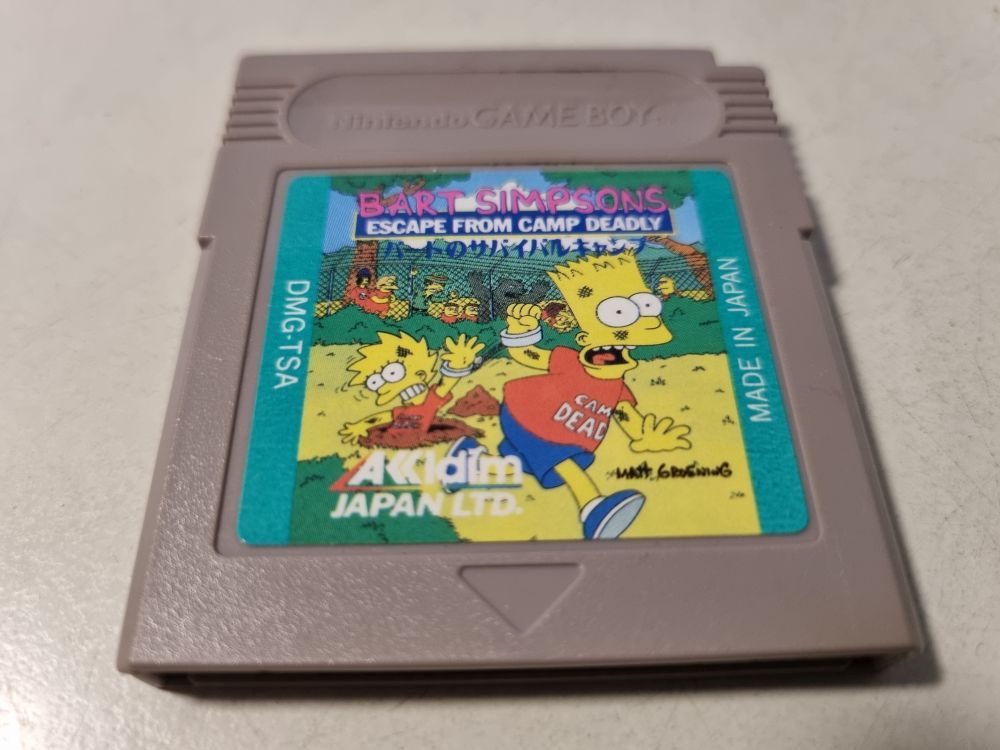 (Bild für) GB Bart Simpson's Escape from Camp Deadly JPN - zum Schließen ins Bild klicken