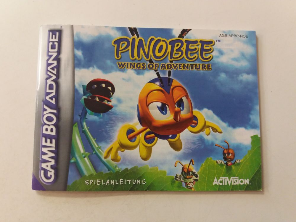 GBA Pinobee Wings of Adventure NOE Manual - zum Schließen ins Bild klicken