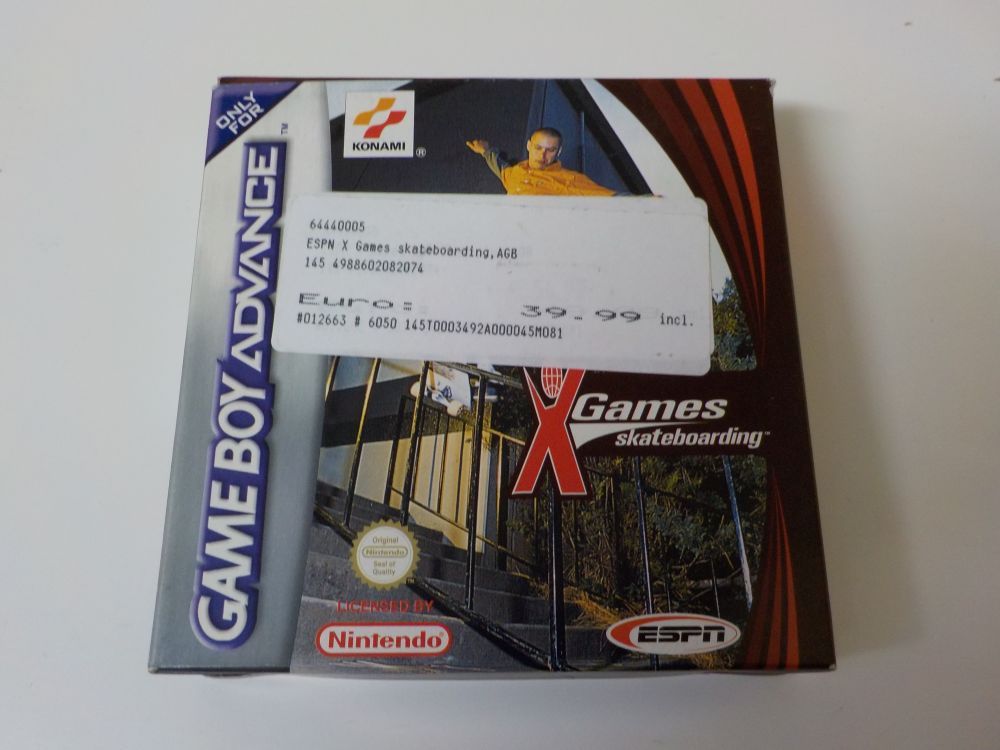 GBA XGames Skateboarding EUR - zum Schließen ins Bild klicken