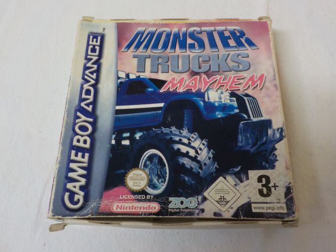 (Bild für) GBA Monster Trucks Mayhem EUR - zum Schließen ins Bild klicken