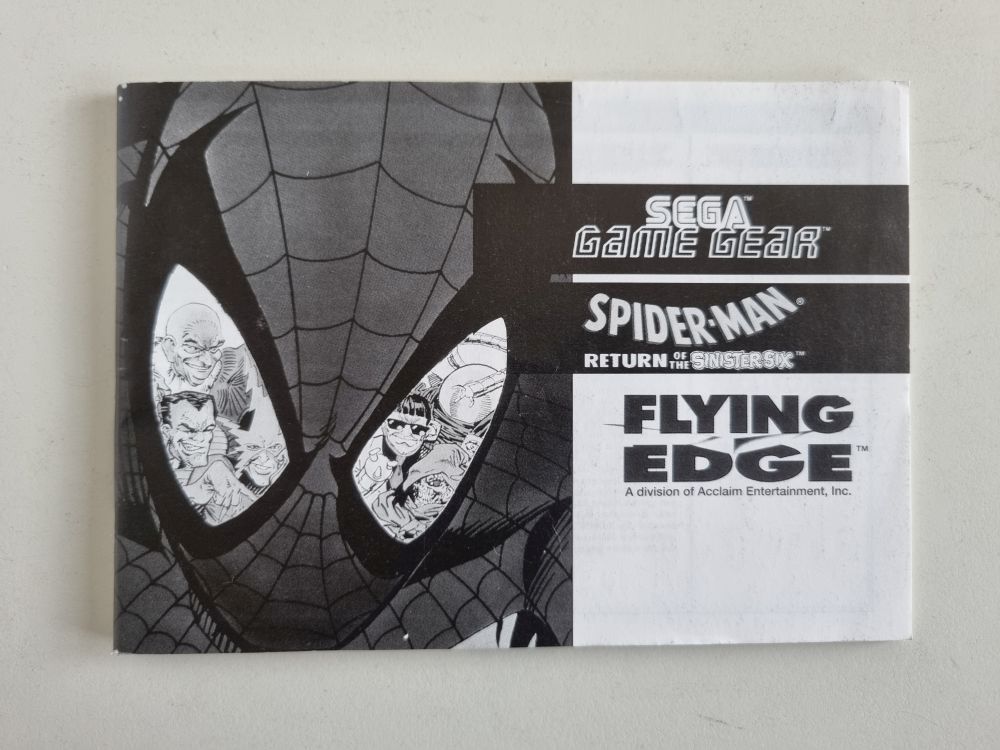 GG Spider-Man - Return of the Sinister Six Manual - Click Image to Close