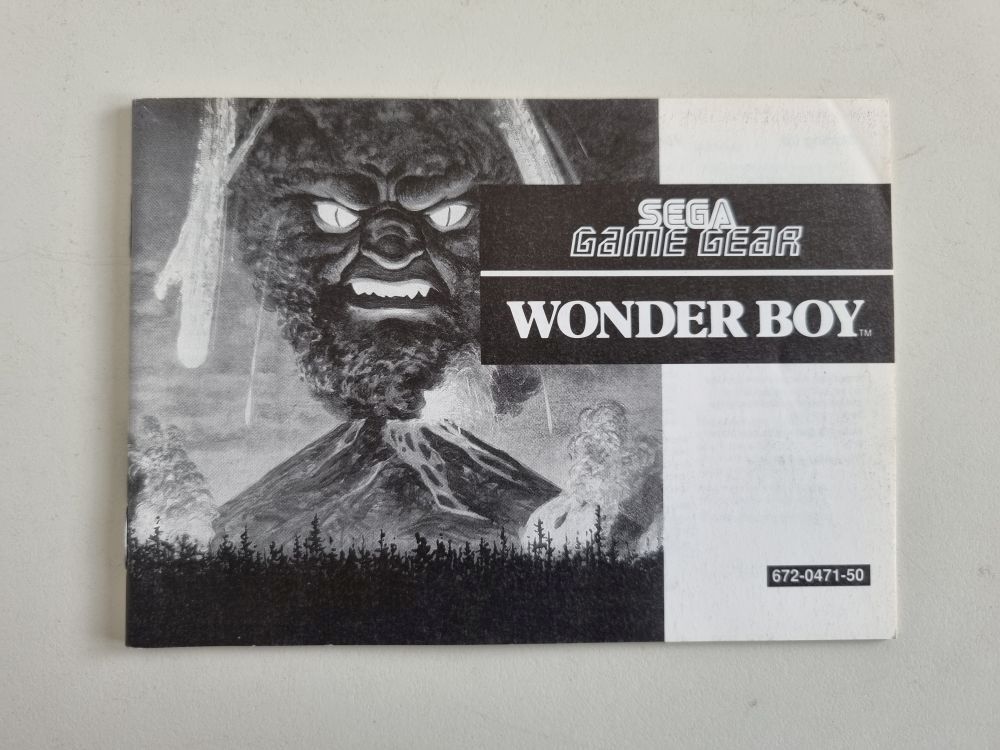 GG Wonder Boy Manual - Click Image to Close