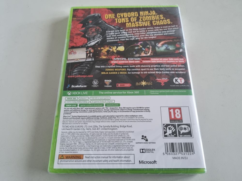 Xbox 360 Yaiba - Ninja Gaiden Z - Special Edition - Click Image to Close