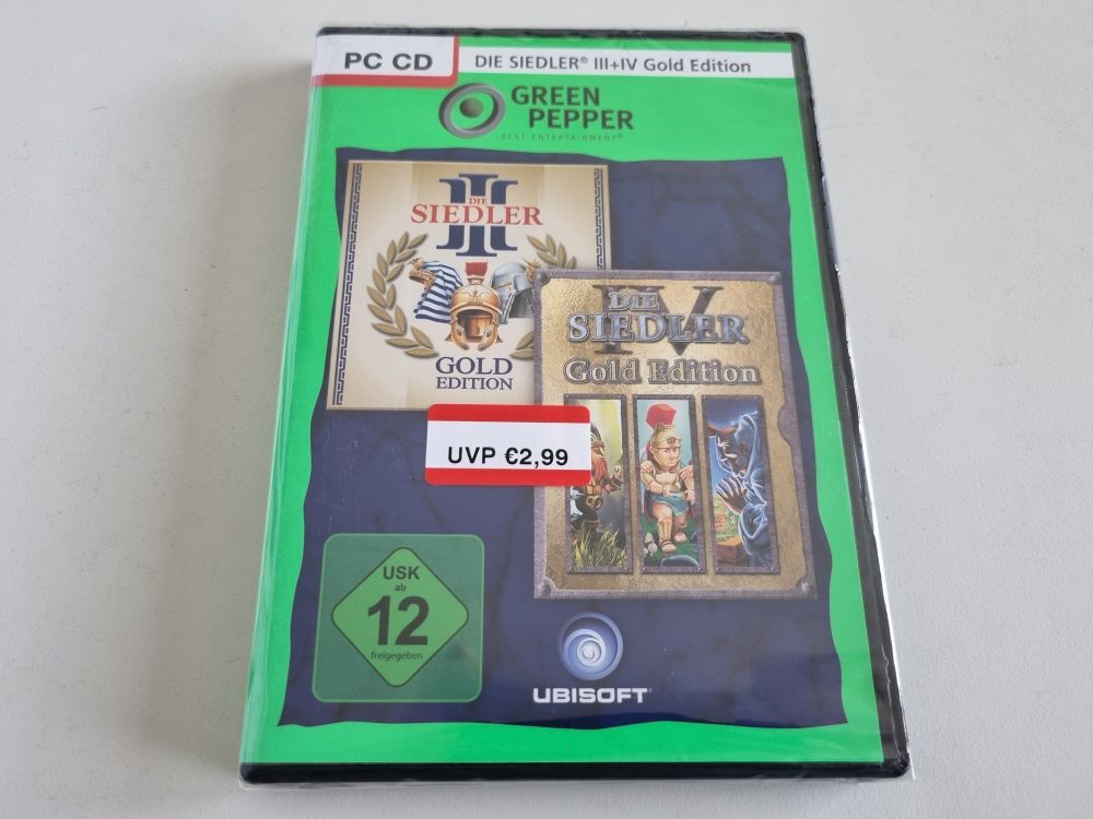 PC Siedler 3 + 4 Gold Edition - zum Schließen ins Bild klicken