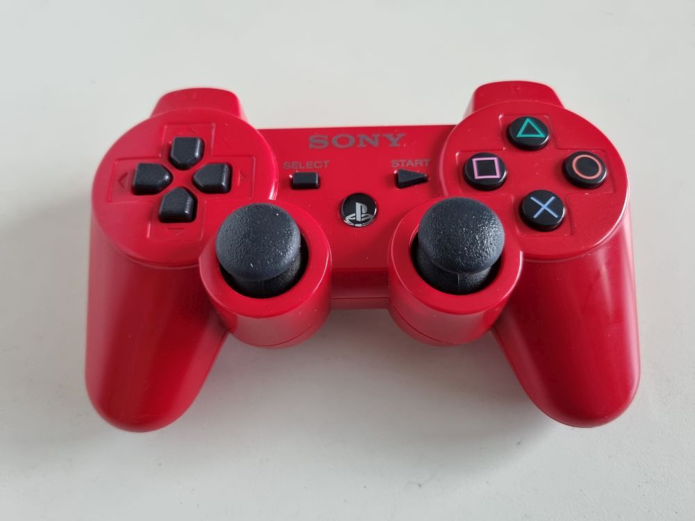 (Bild für) PS3 Dualshock 3 Wireless Controller Rot - zum Schließen ins Bild klicken