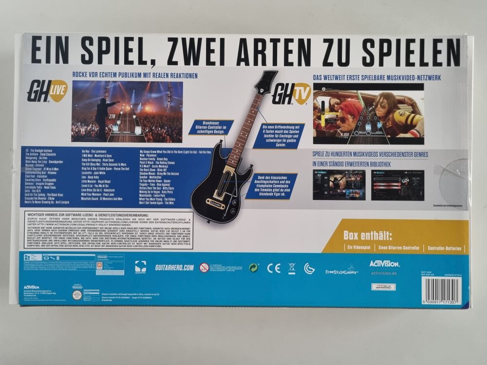 Wii U Guitar Hero Live - Guitar GER - Click Image to Close