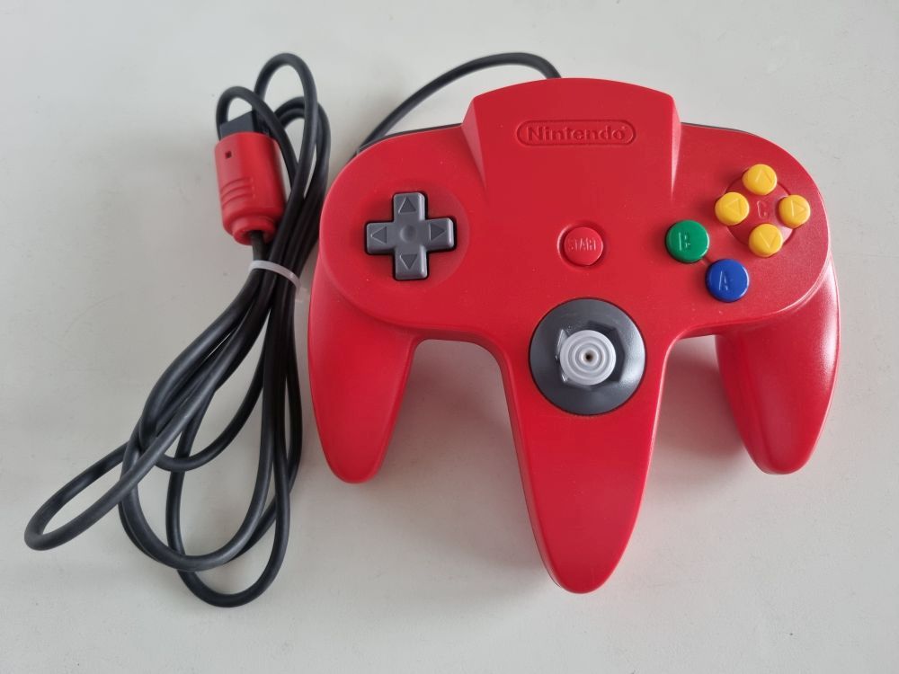 (Bild für) N64 Original Controller Red - zum Schließen ins Bild klicken