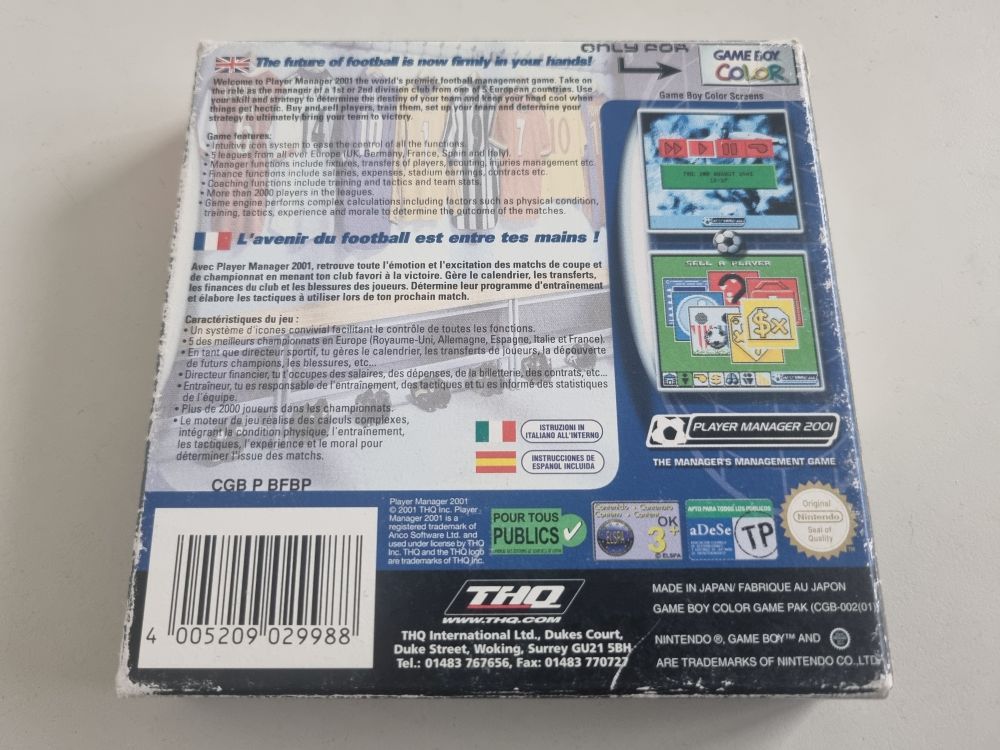 GBC Player Manager 2001 EUR - Click Image to Close