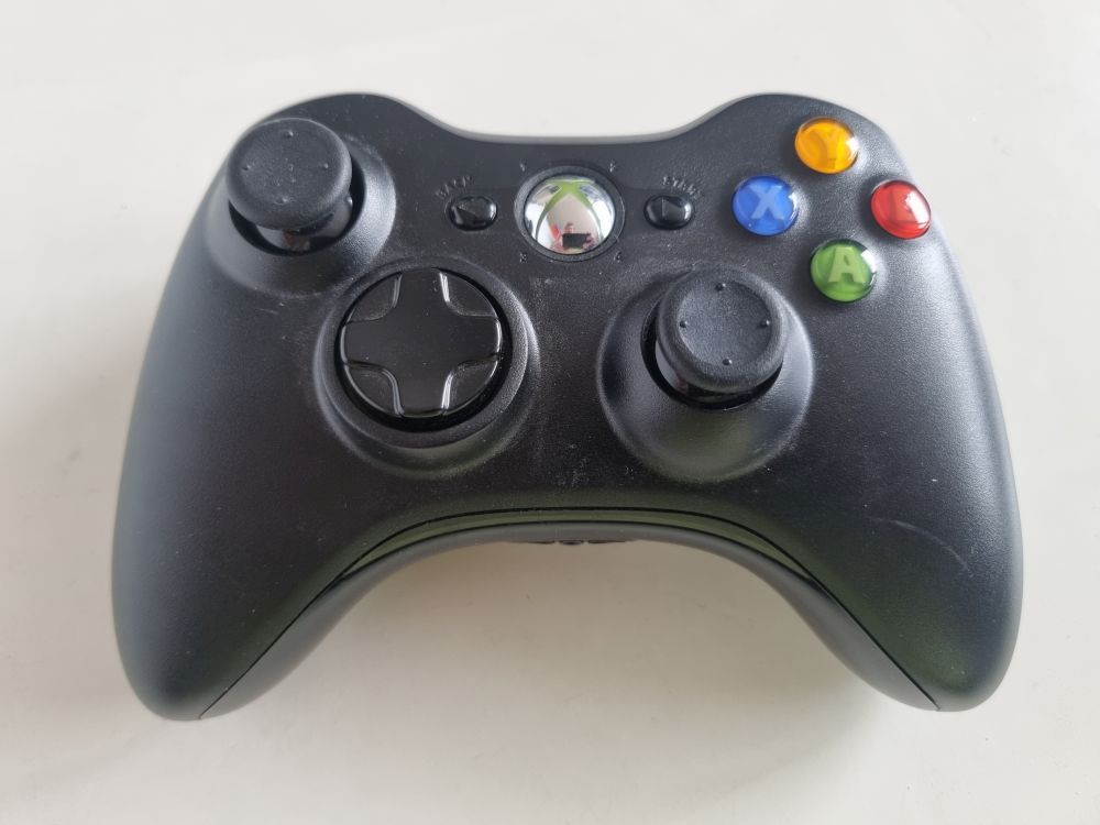 (Bild für) Xbox 360 Controller - Schwarz - zum Schließen ins Bild klicken