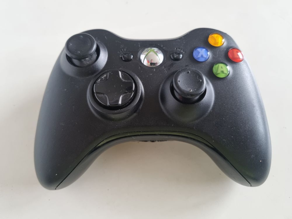 (Bild für) Xbox 360 Controller - Schwarz - zum Schließen ins Bild klicken