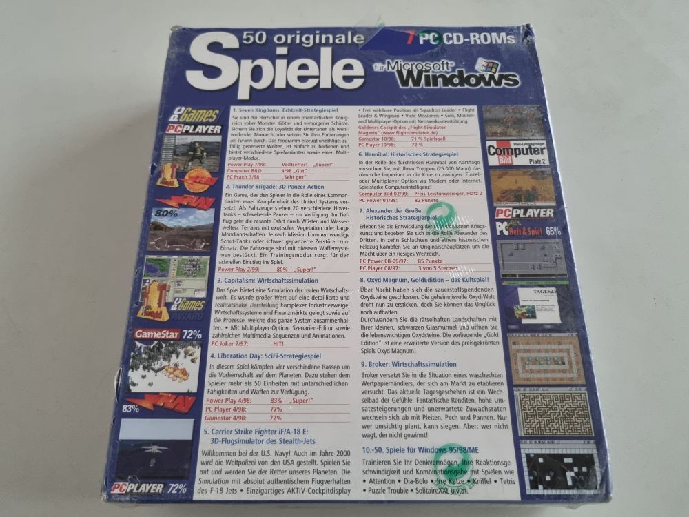 PC 50 originale Spiele für Microsoft Windows - Click Image to Close
