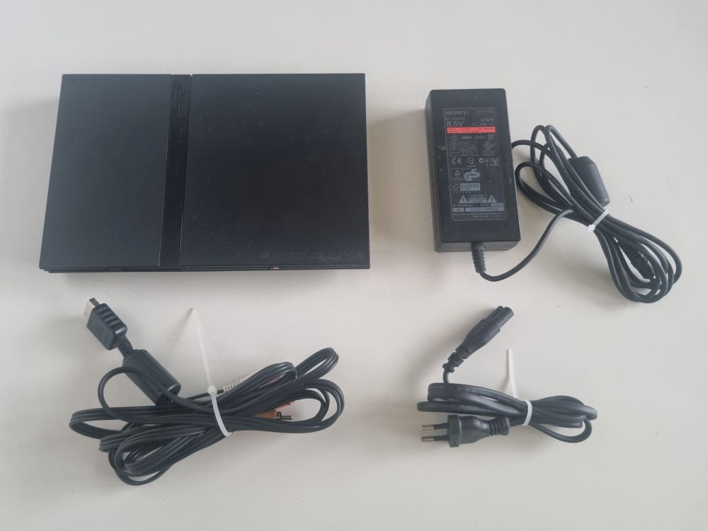 (Bild für) PS2 Konsole Slim SCPH-75004 - Schwarz - zum Schließen ins Bild klicken