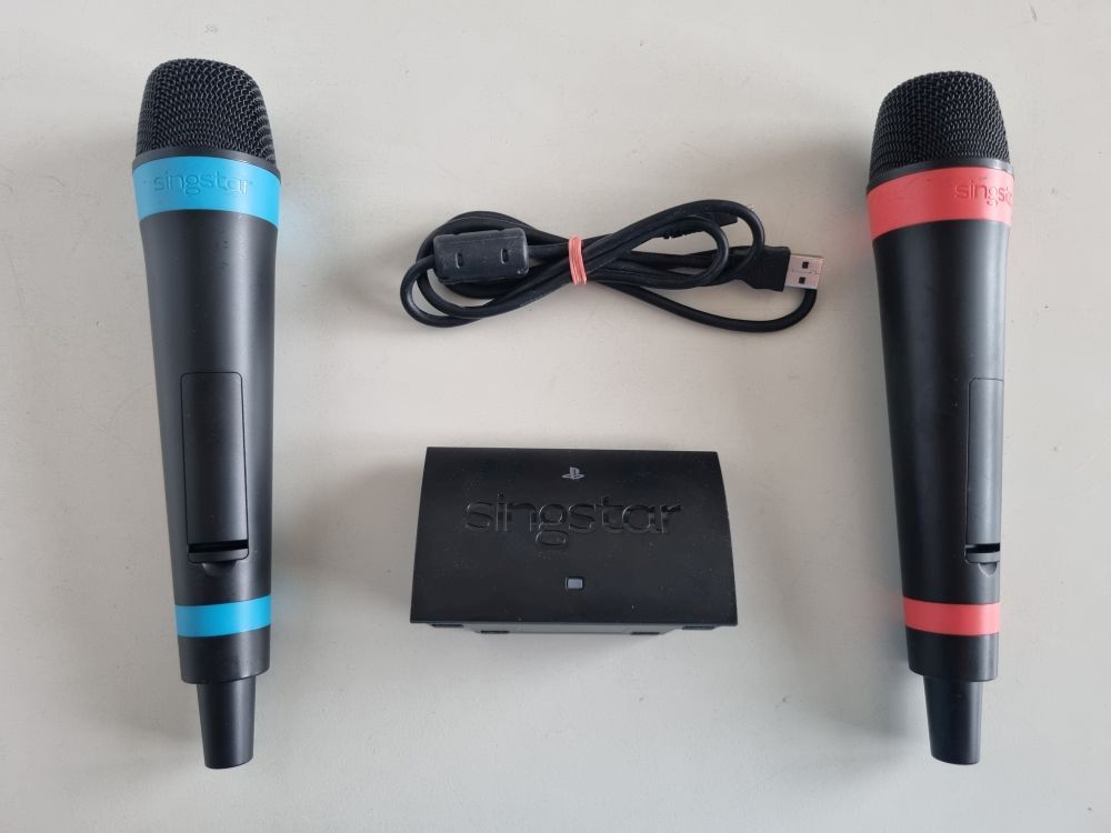 (Bild für) PS3 Wireless Singstar Mikrofone - zum Schließen ins Bild klicken