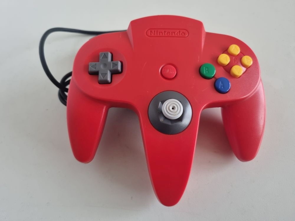 N64 Original Controller Red - zum Schließen ins Bild klicken