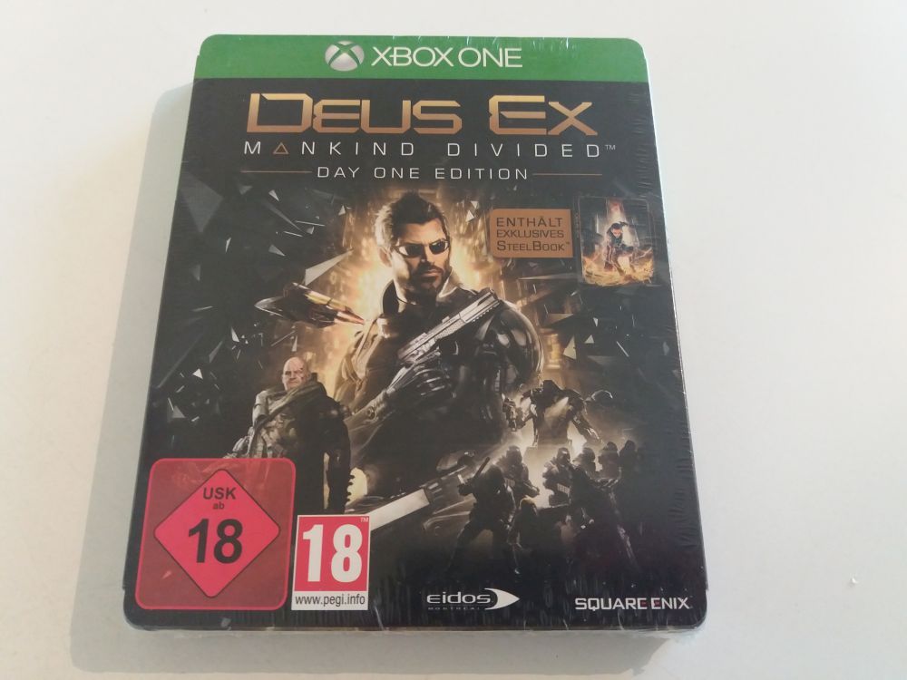 (Bild für) Xbox One Deus Ex Mankind Devided Day One Steelbook Edition - zum Schließen ins Bild klicken