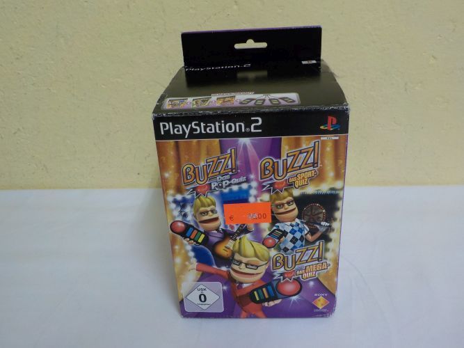(Bild für) PS2 Buzz Triple Pack - zum Schließen ins Bild klicken