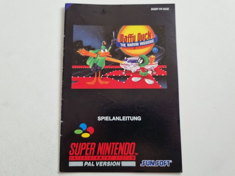 SNES Daffy Duck - The Marvin Missions NOE Manual - zum Schließen ins Bild klicken