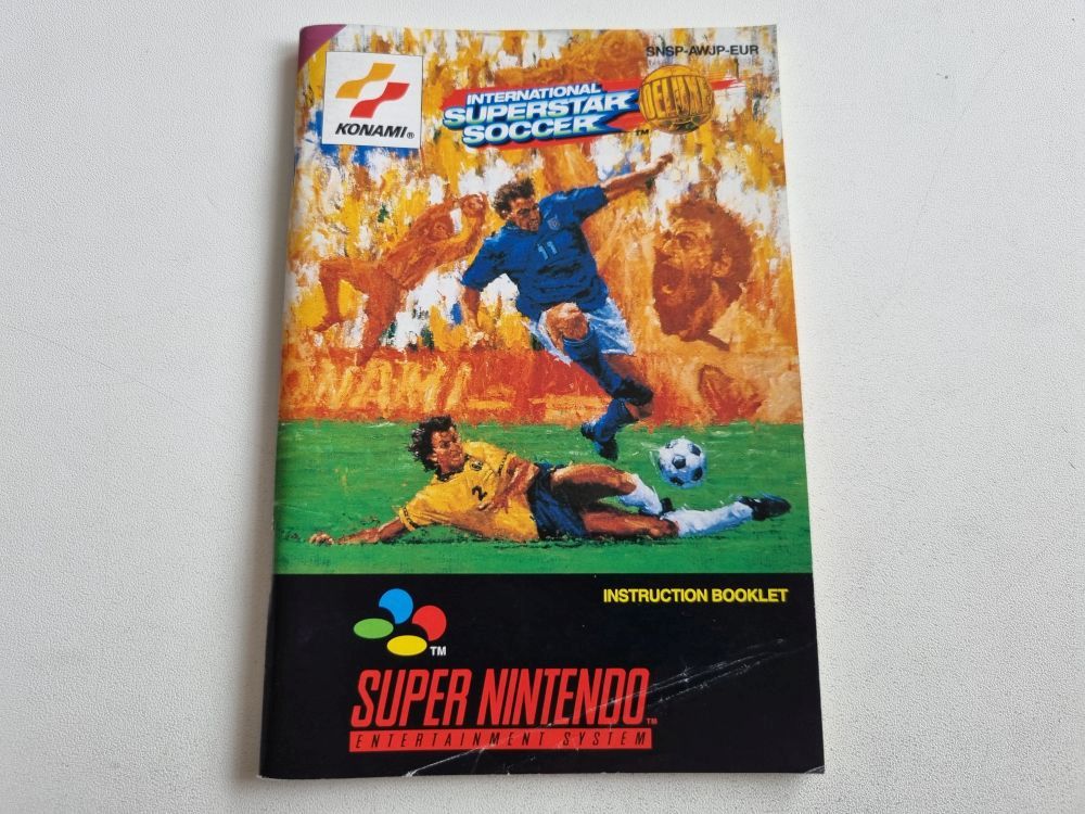 SNES International Superstar Soccer Deluxe EUR Manual - zum Schließen ins Bild klicken