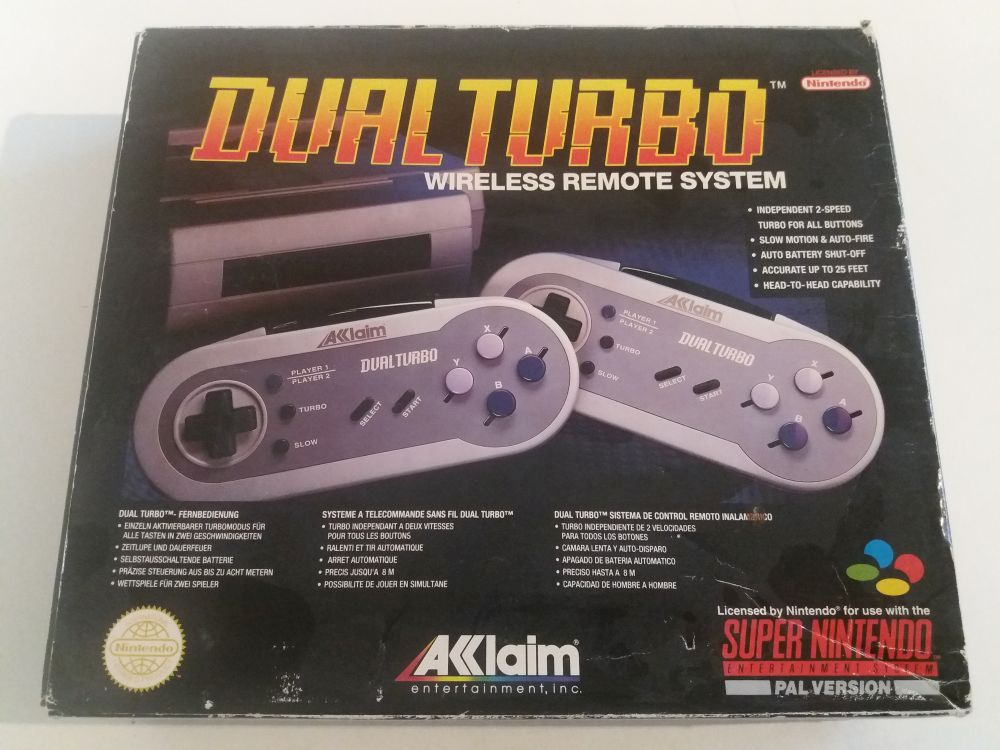 SNES Dual Turbo Wireless Remote System - zum Schließen ins Bild klicken