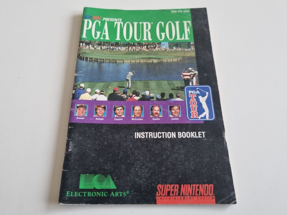 SNES PGA Tour Golf USA Manual - zum Schließen ins Bild klicken